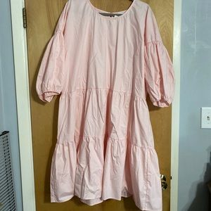 Francesca’s Jun & Ivy Blush Long Sleeved Dress